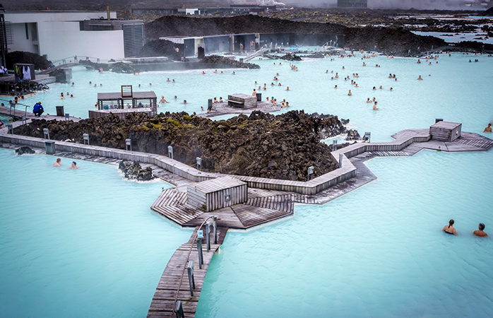 Ontspannen in The Blue Lagoon, IJsland.