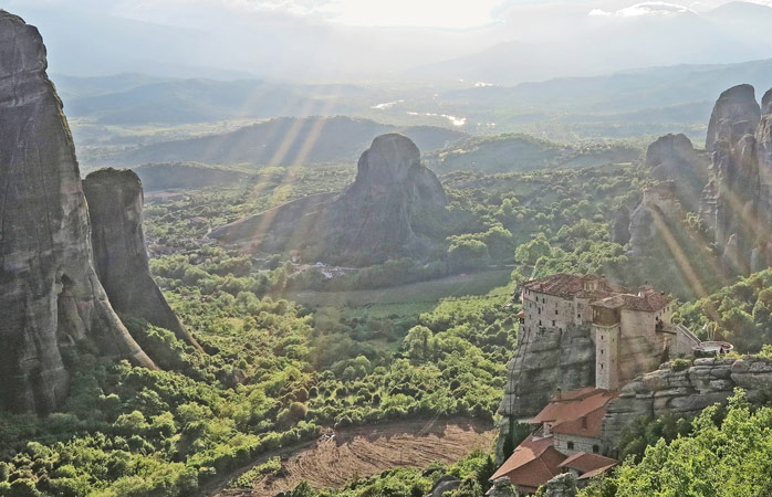 Het Rousanou-klooster is één van de zes kloosters van Meteora