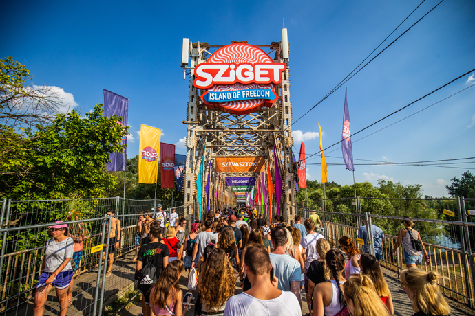 Sziget festival, Hongarije.