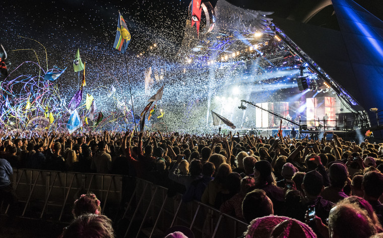 Glastonbury festival, Verenigd Koninkrijk.