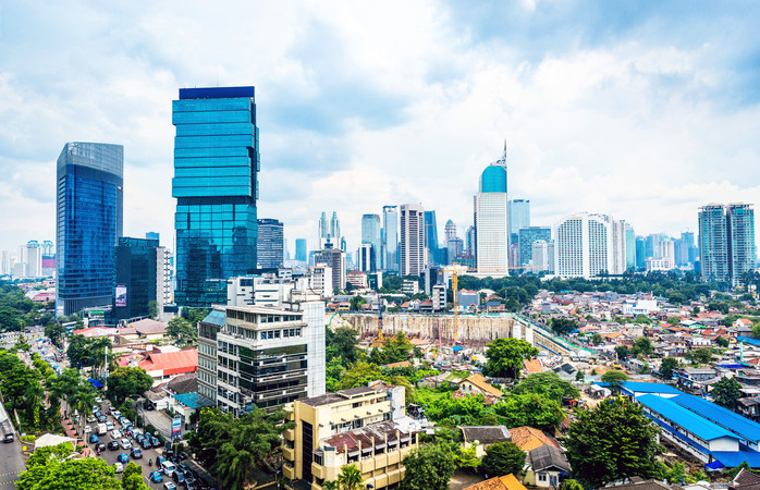 Jakarta's skyline.